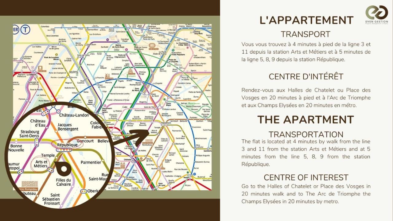Apartment 41.typical Parisian Flat#4pers#le Marais#beaubourg *
