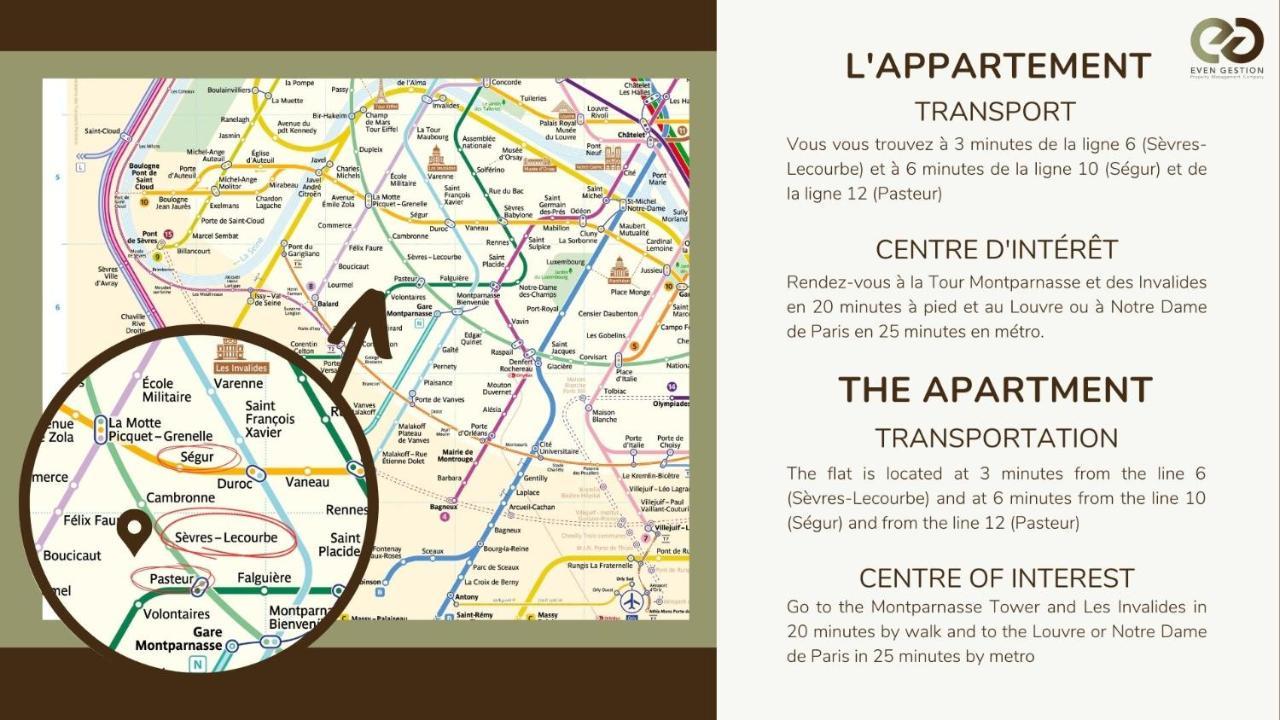 42#studio 2pers#sevres-lecourbe#necker * Paris