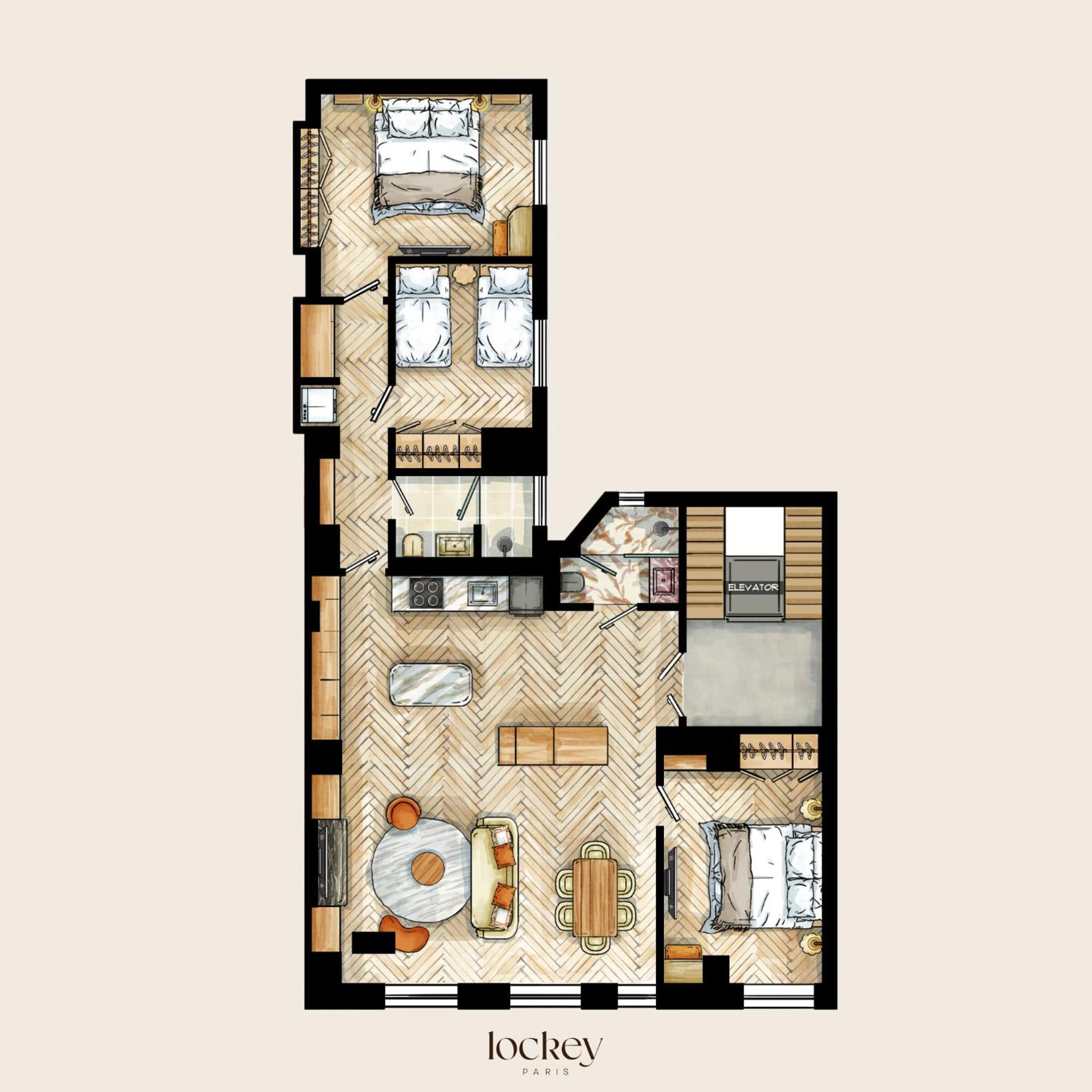 Prestige L 3ch L 2sdb L Clim L Louvre *