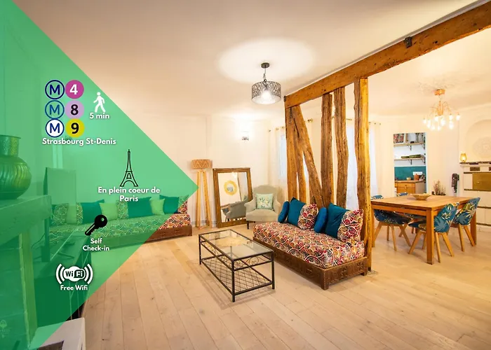 Wonderful Typical Paris Flat 3 Bedrooms / 6 Pax