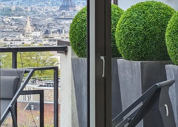 Appartement D\'Exception Paris 20Eme, Terrasse De 45M2, Vue Sur La Tour Eiffel