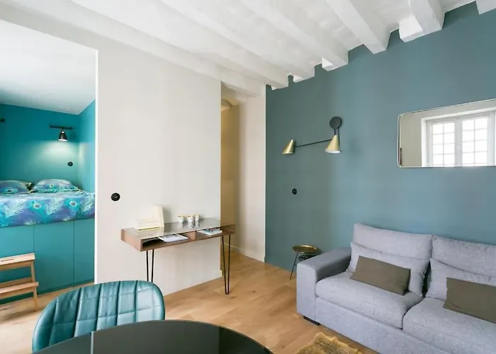 Romantic Brand New Suite In Central Paris, Bathroom, Kitchen