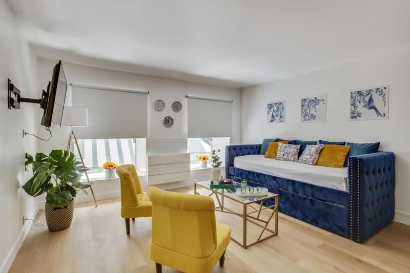 Modern French Country Studio Charm In The Canal Saint Martin 10th District Apartment Paris