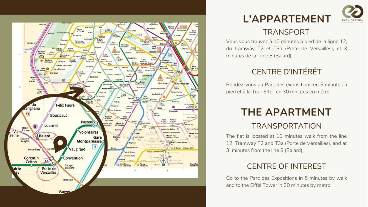 New Duplex 6pers#paris Expo#porte De Versailles Apartment *