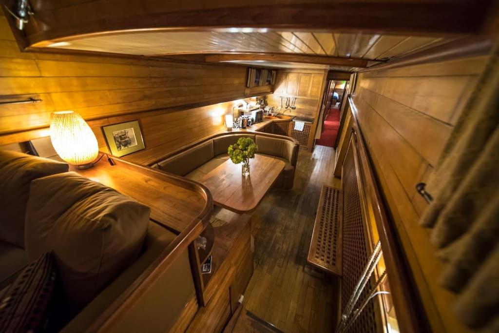 Classic Riverboat In The Center Of