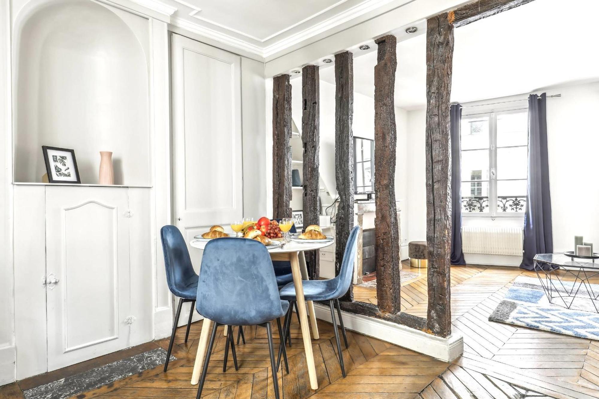 Appartement Le Marais 1br Place Saint *
