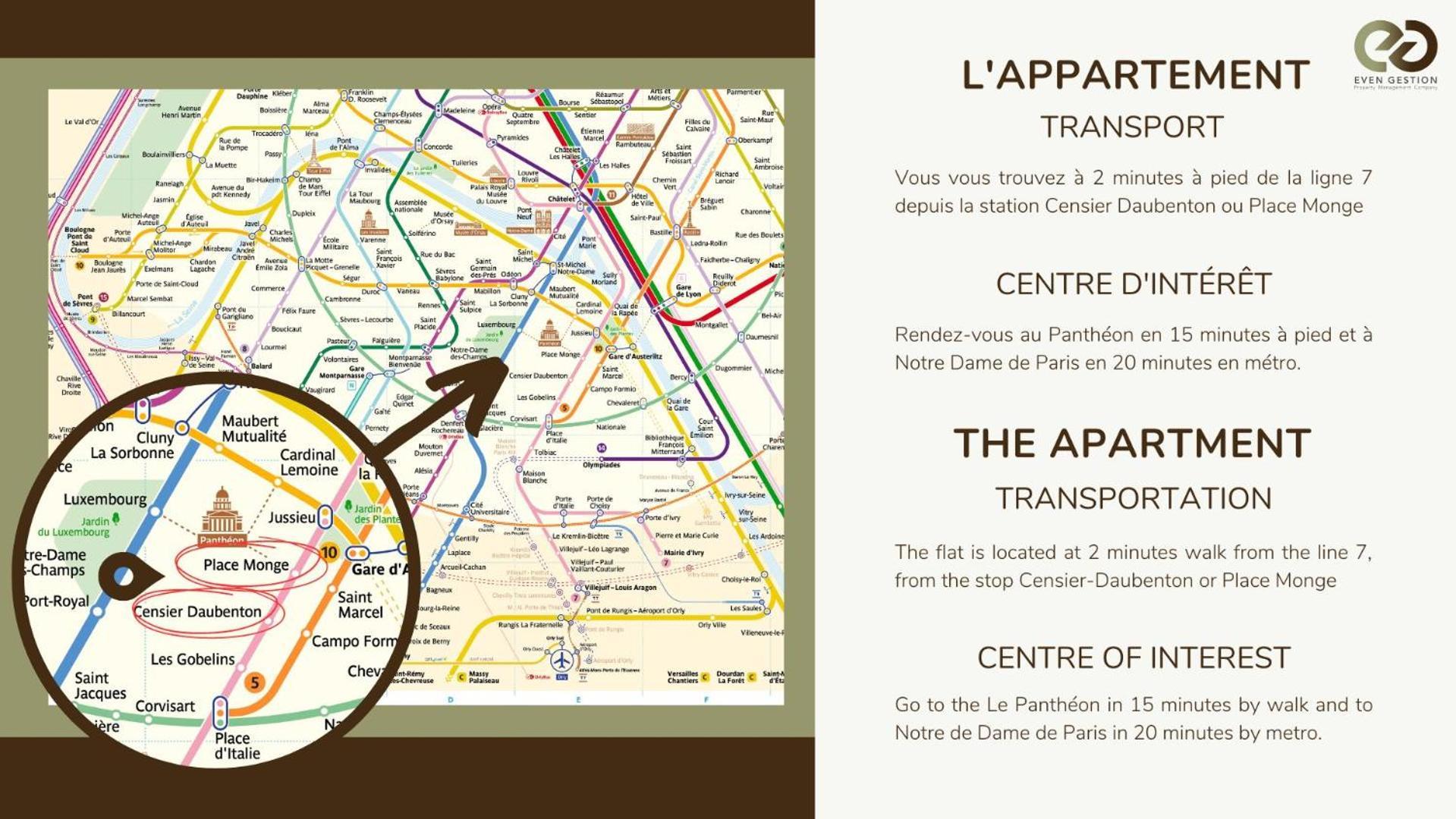 4pers With Terrace#la Sorbonne#pantheon