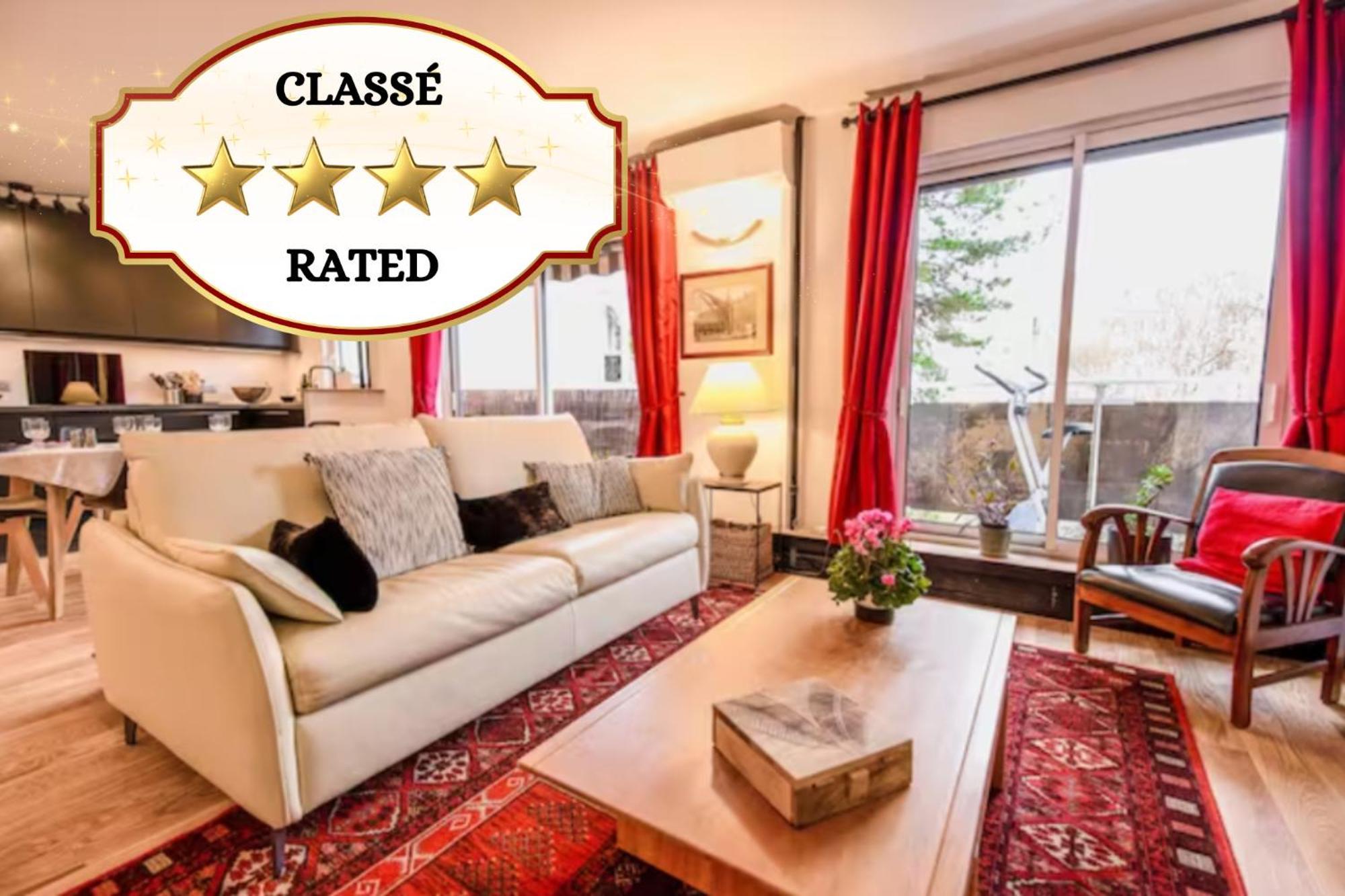 Apartment Paris-daumesnil - Grand 2 Pieces 4 Etoiles De Charme Sur Jardin - 61m2, Pour 4p - Large 4 Star Charming 1 Bedroom For 4 With Ac *