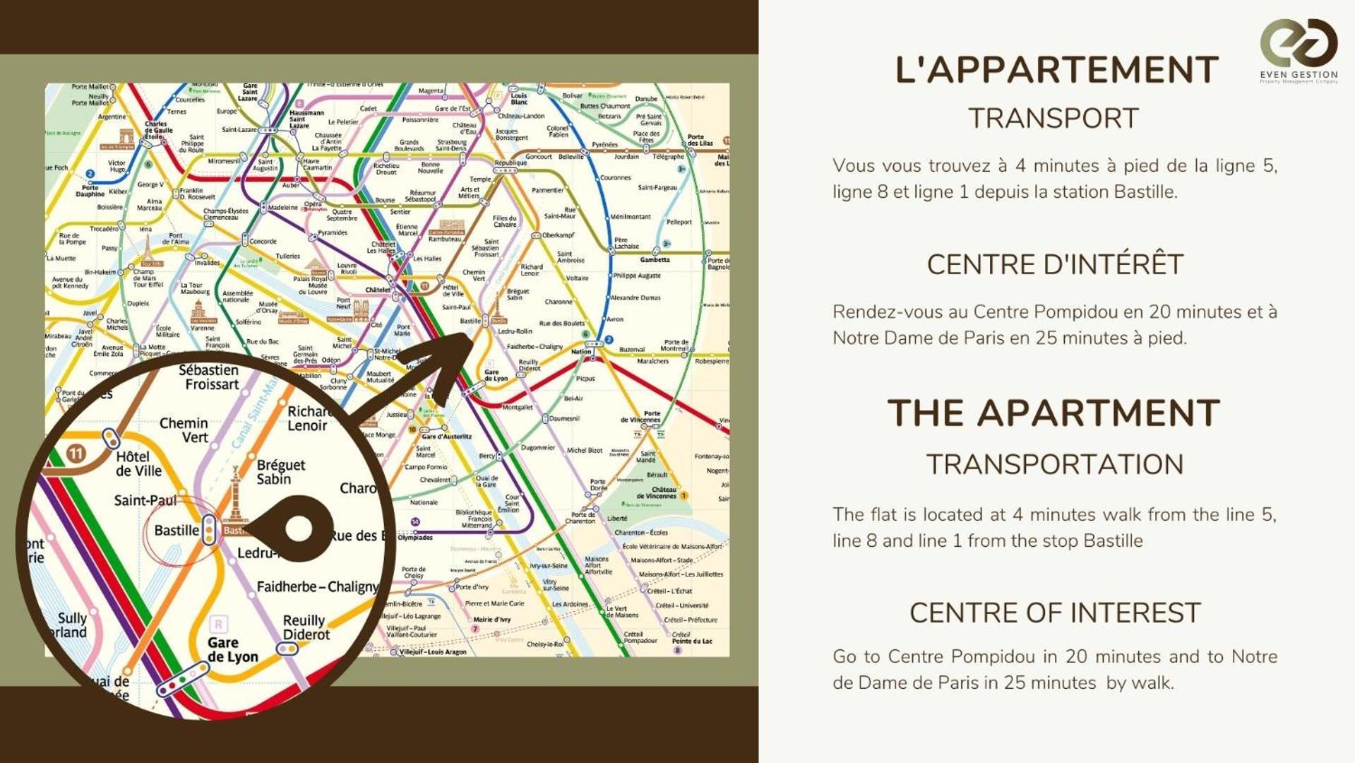 Apartment Typical Parisian In Le Marais#4 Pers