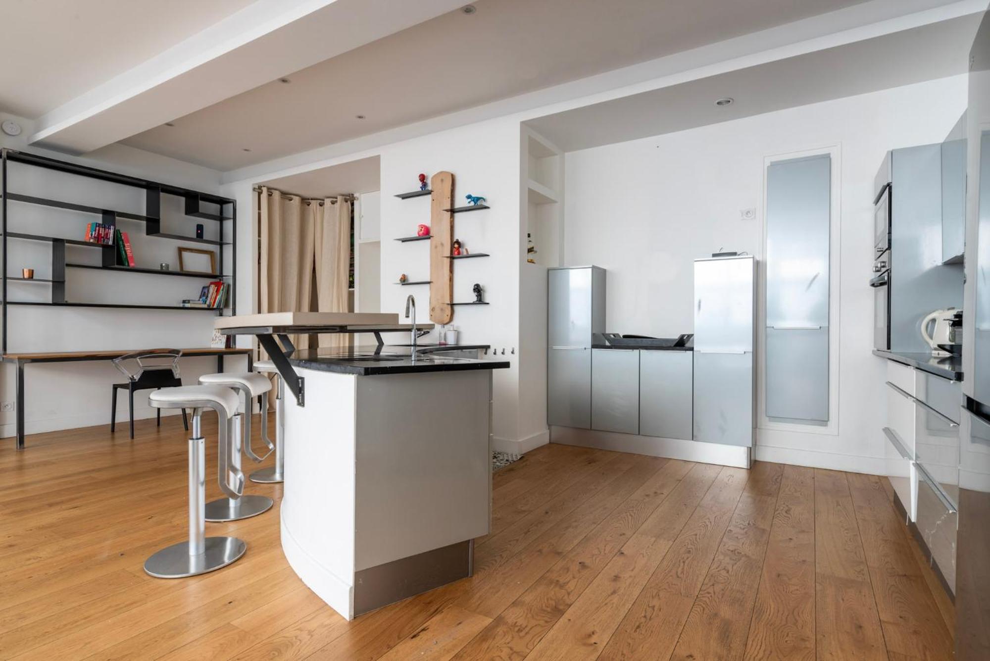 Loft Design & Familial Parc Des Buttes Chaumont Apartment