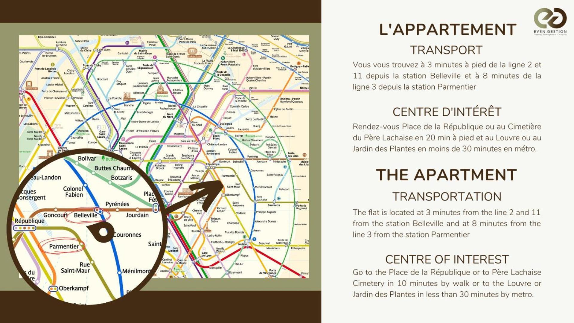 21.appart 4pers #oberkampf#belleville# Appartement Paris