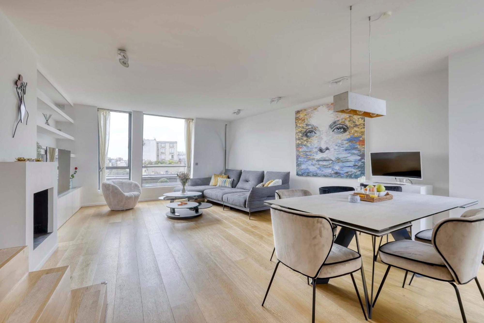 Apartment Luxury Penthouse With A/c Terrace & View-le Marais