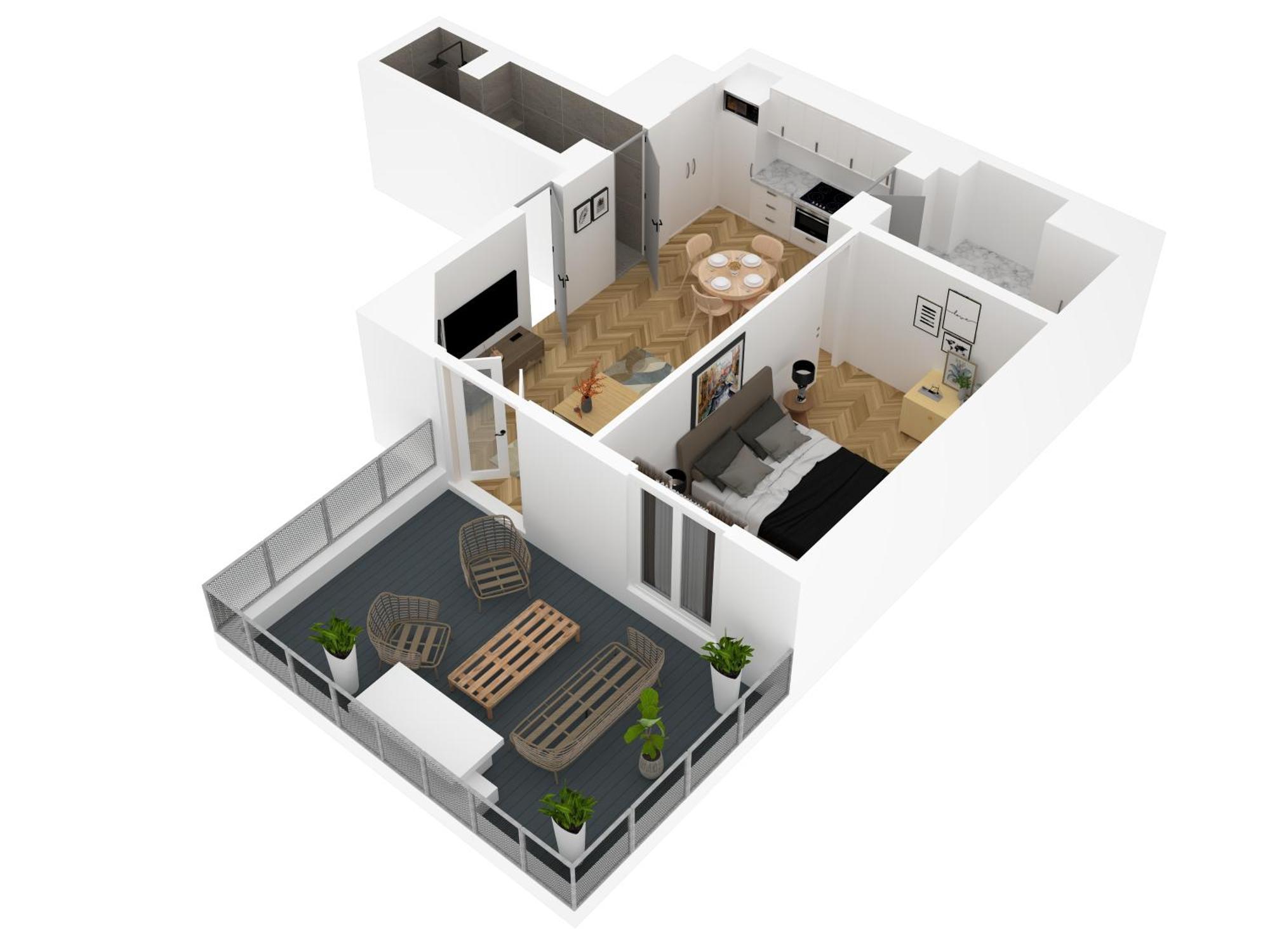 Appartement Bellesfeuilles - Terrasse