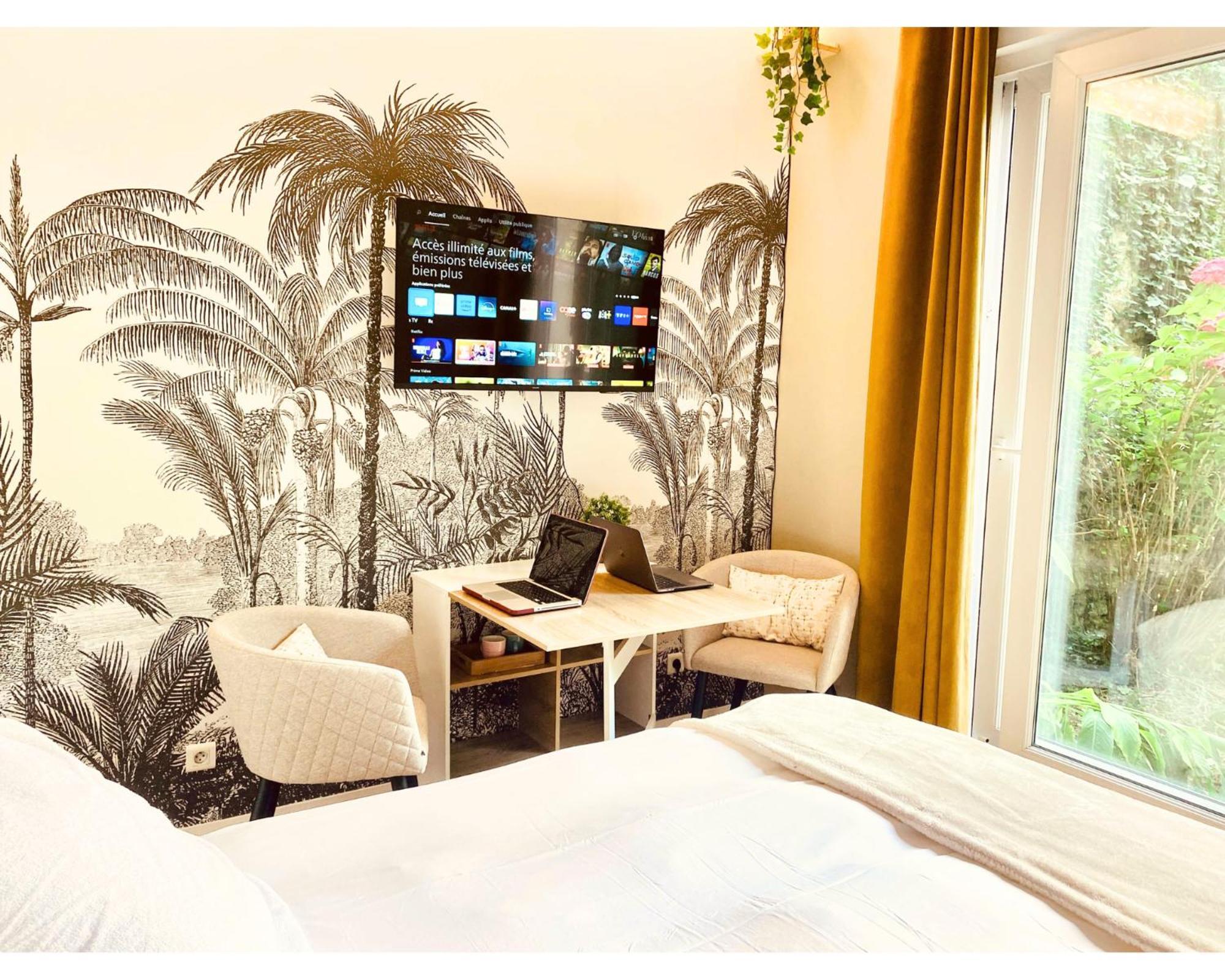 Privatunterkunft Cosy Avec Salle De Bain Et Jardin Prive