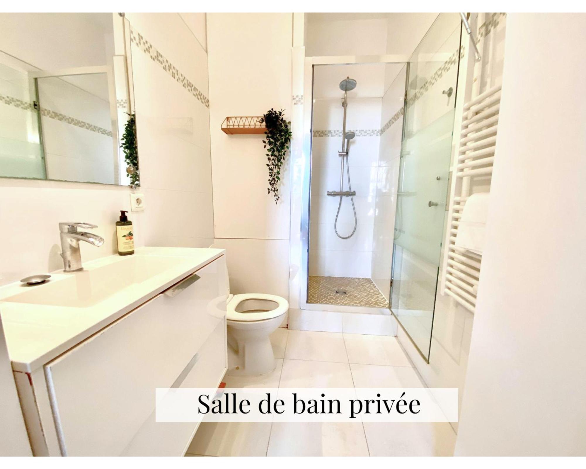 Privatunterkunft Cosy Avec Salle De Bain Et Jardin Prive *