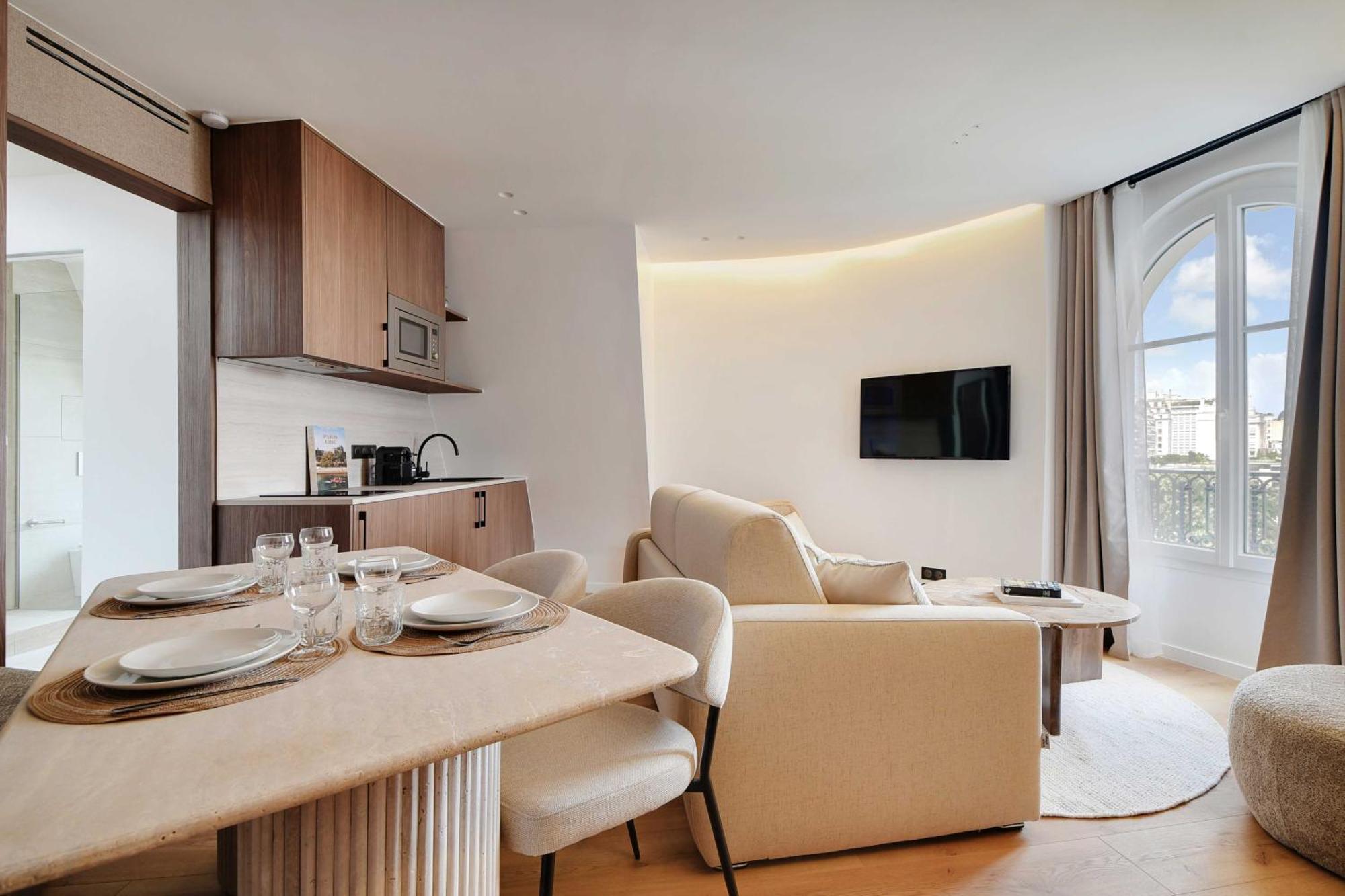 Apartment Modern -1br For 4p - View Eiffel Tower - Trocadero