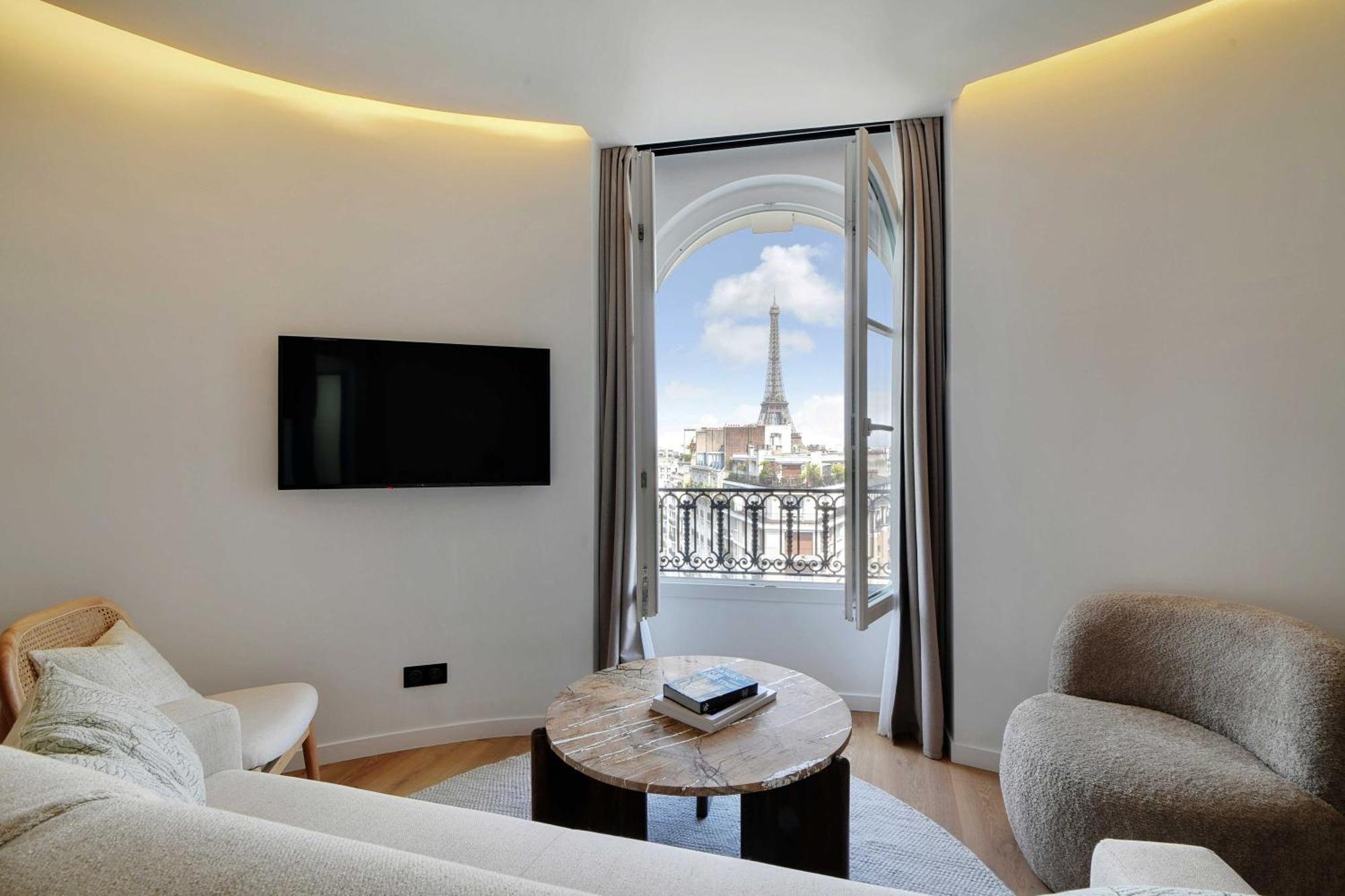 Modern -1br For 4p - View Eiffel Tower - Trocadero Apartment