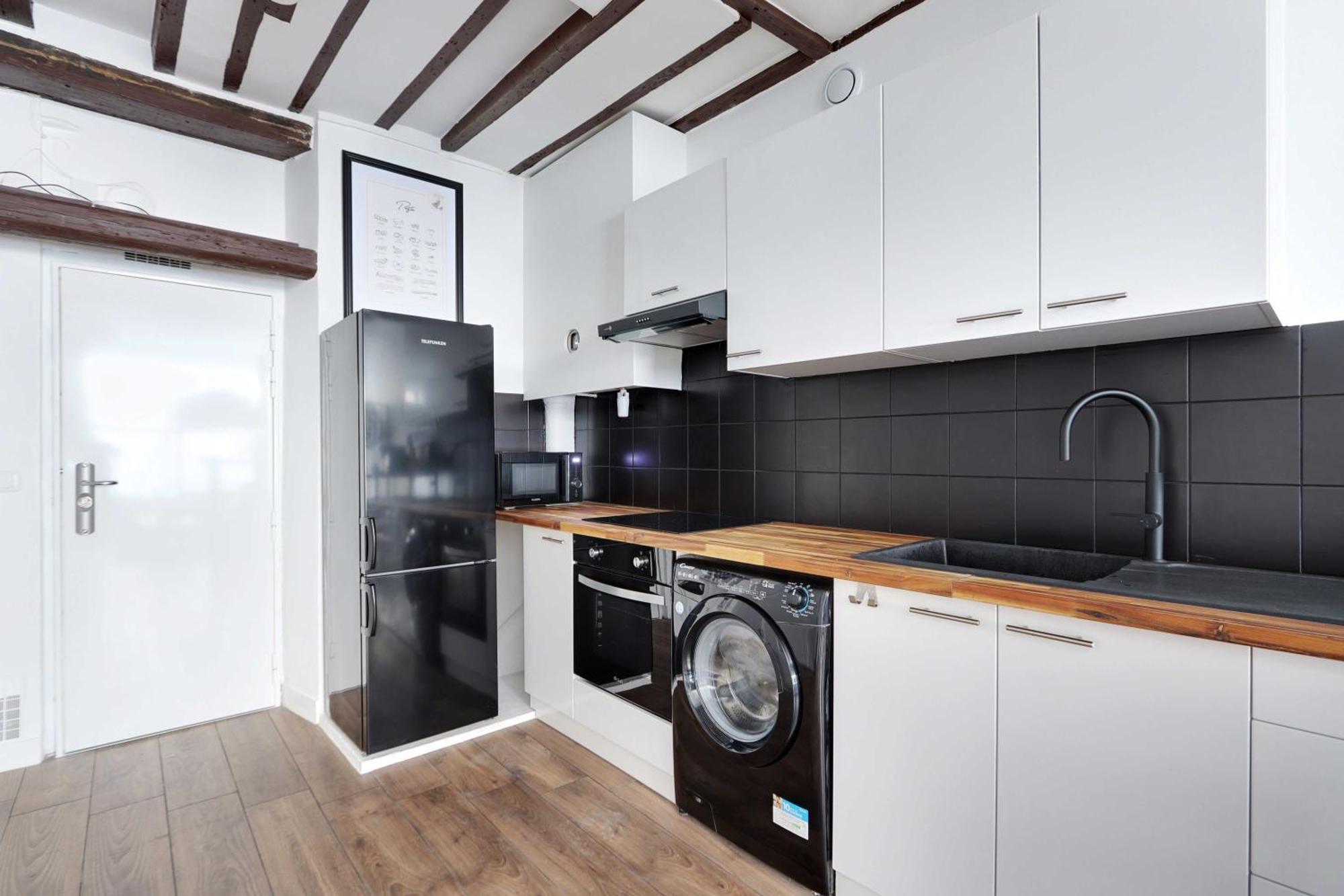 Spacious Studio Cute Neighborhood - Place D'italie Appartement *