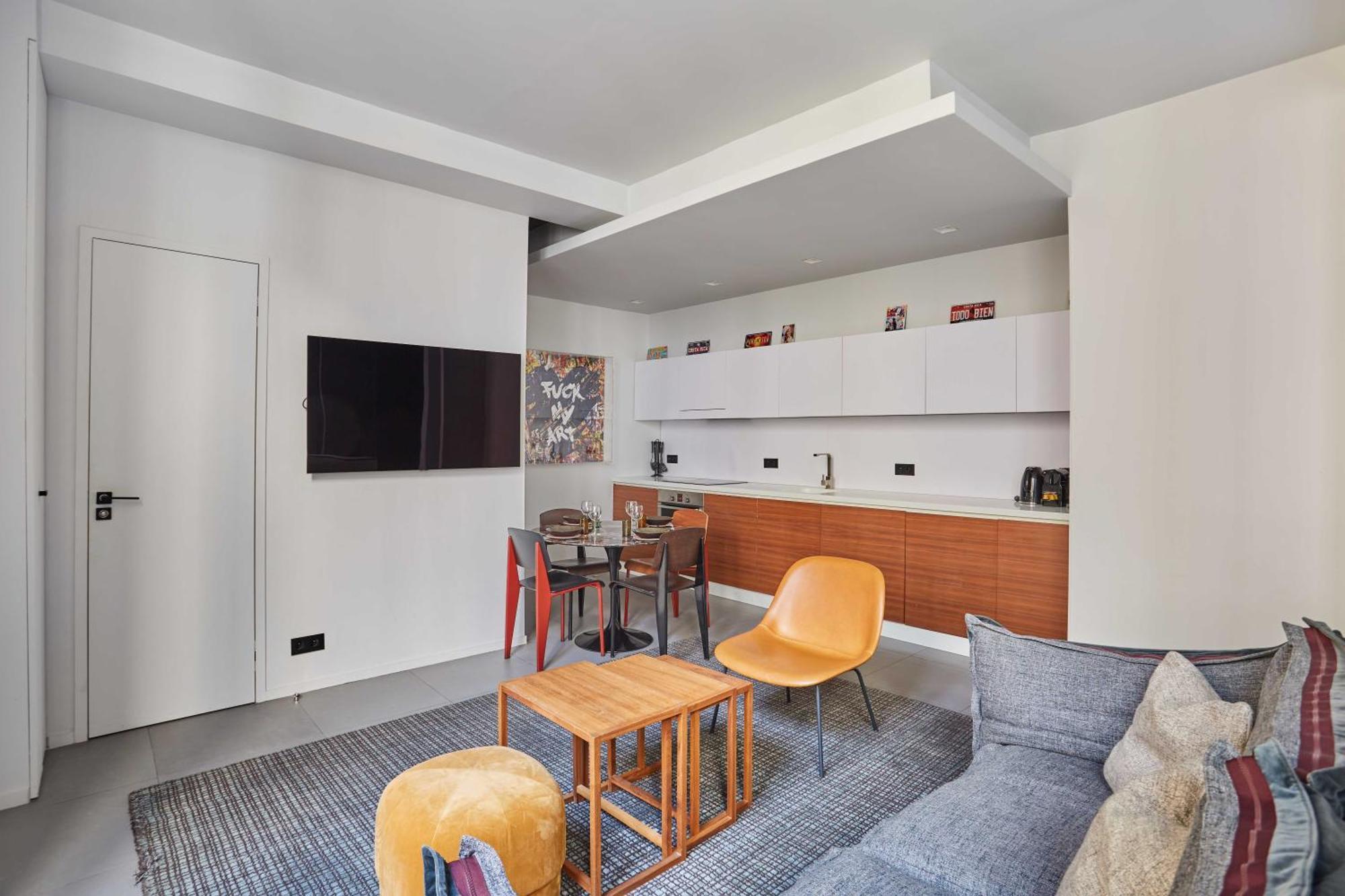Modern - 1br-2p - Heart Of Le Marais Paris