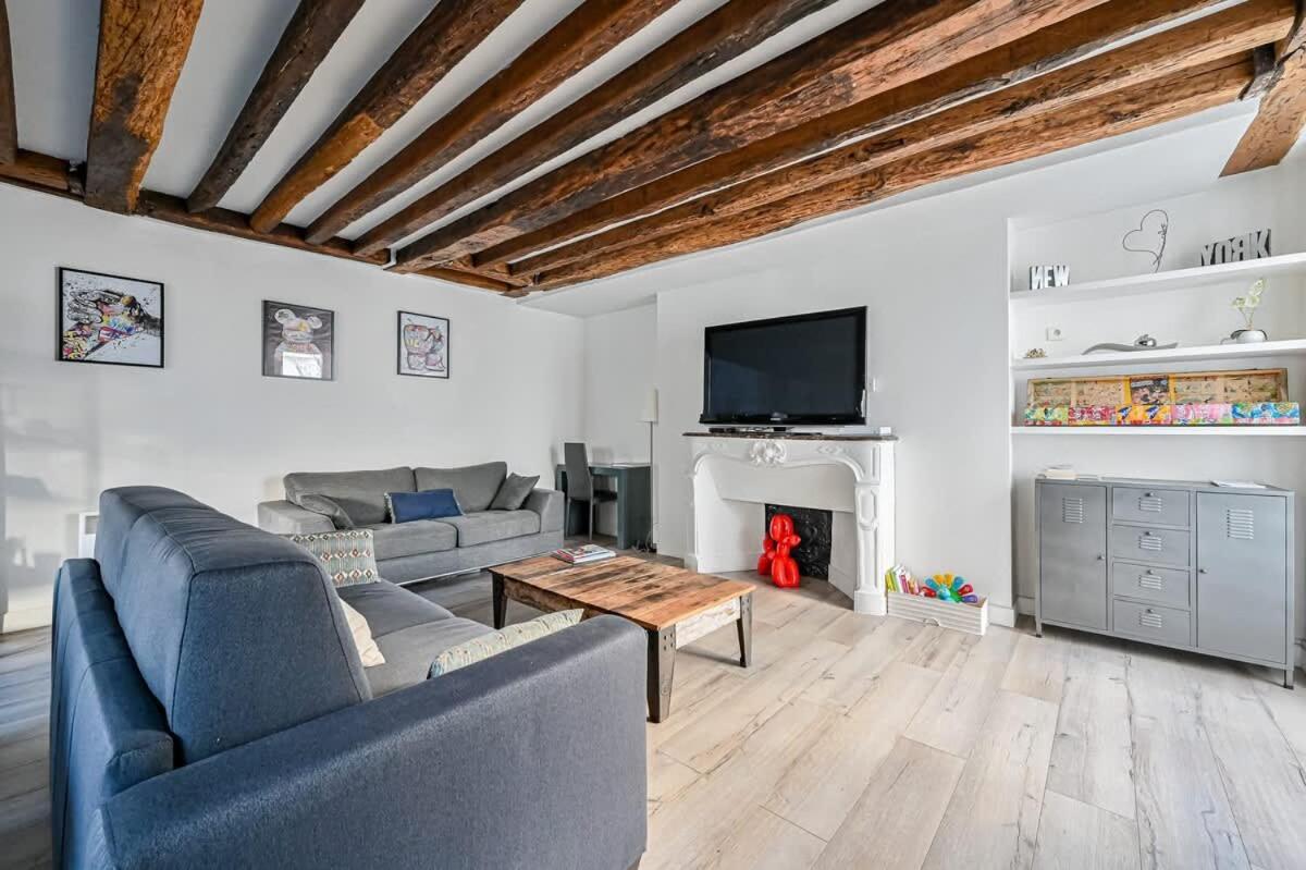 Apartment Grand 2 Pieces Typique Du Marais - Flat-guest *