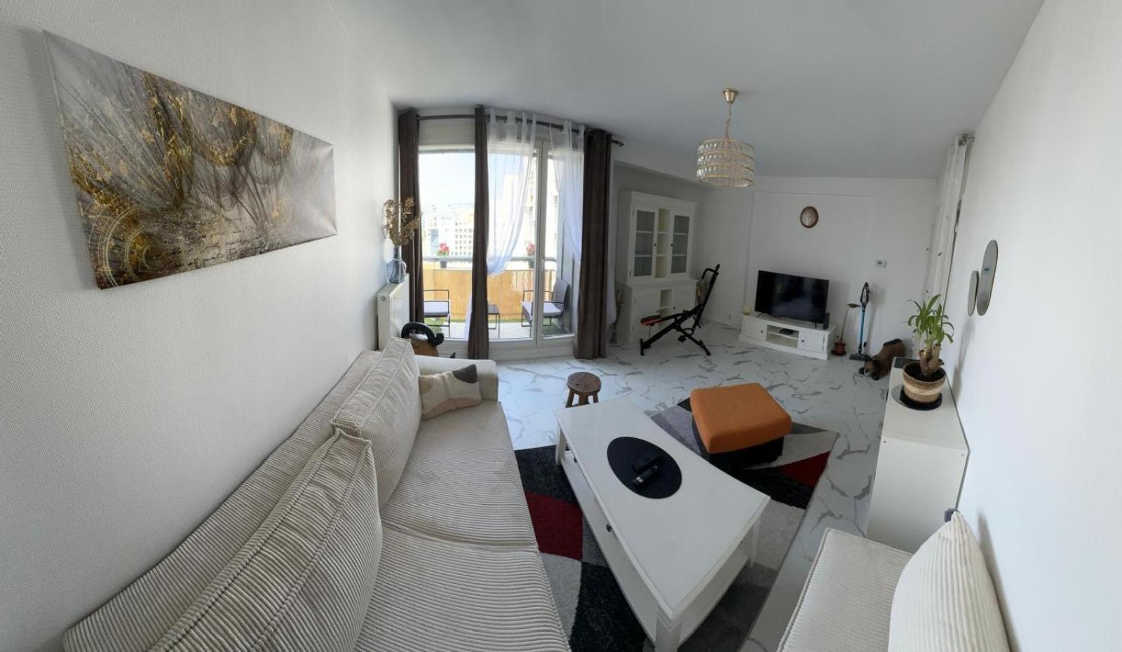 Apartment Apparemment Lumineux Vue Tour Eiffel Paris