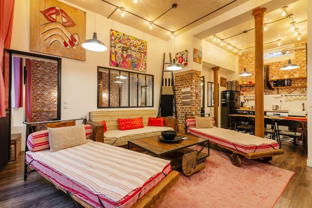 Montmartre Rue Des Martyrs Loft With Ac, 4-7 Peo *
