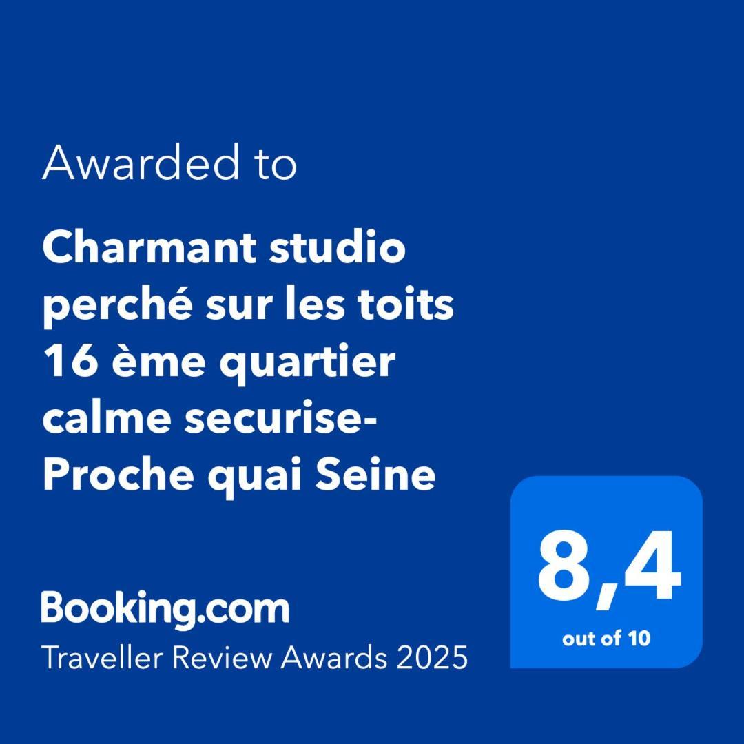 Perche Sur Les Toits, 16 Eme Quartier Calme Securise- Proche Quai Seine