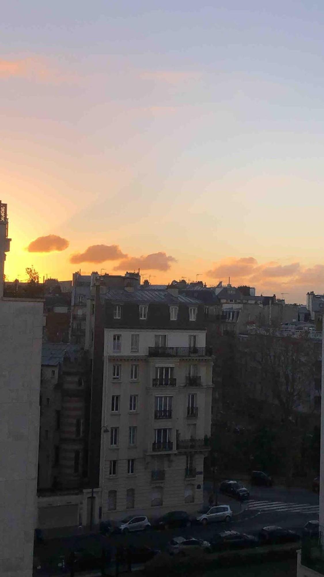Eiffel Tower View Arc Triomphe Champs Elysees Area Paris