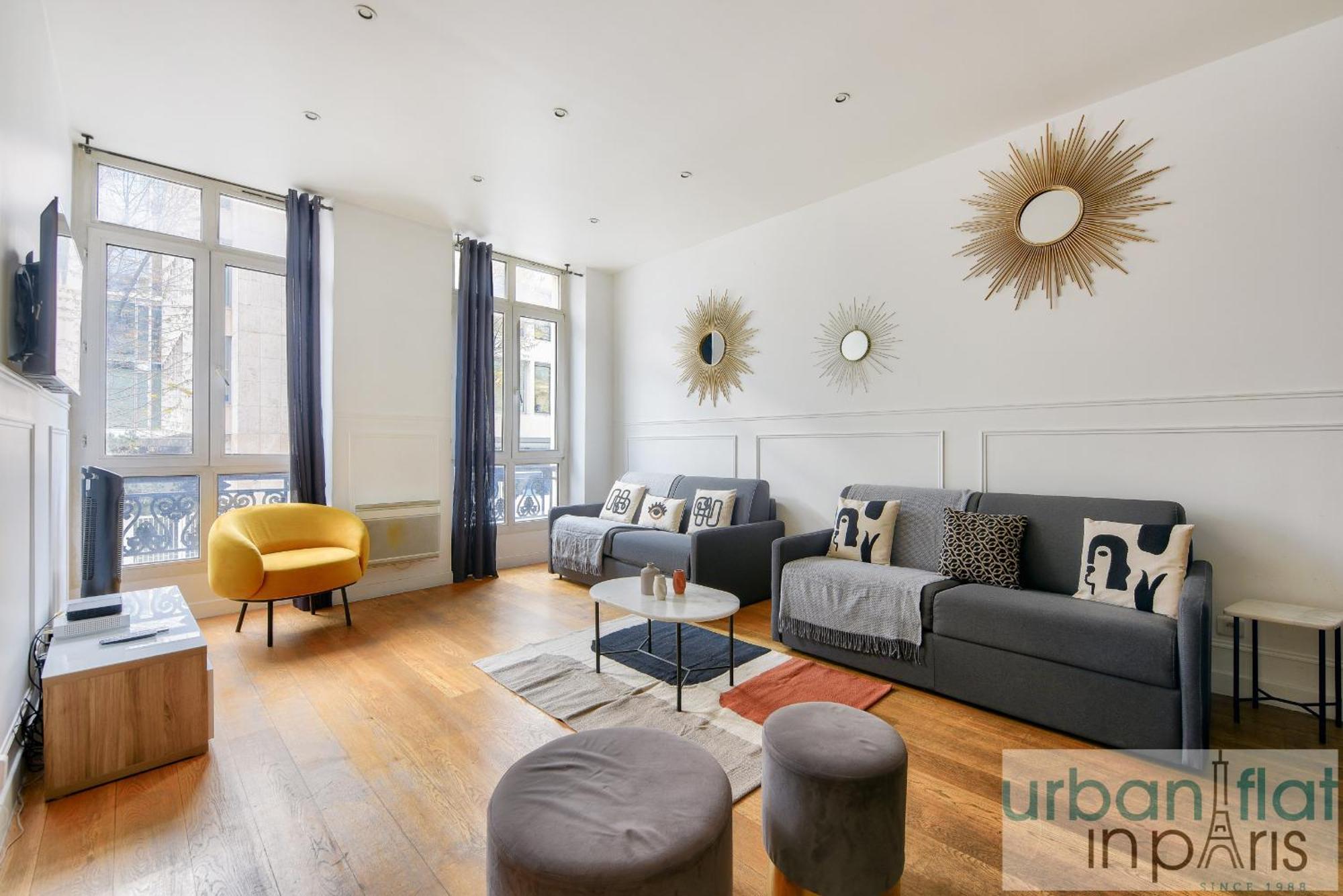 Apartment Urban Flat 34 - Beautiful 3 Bedroom Louvre Paris