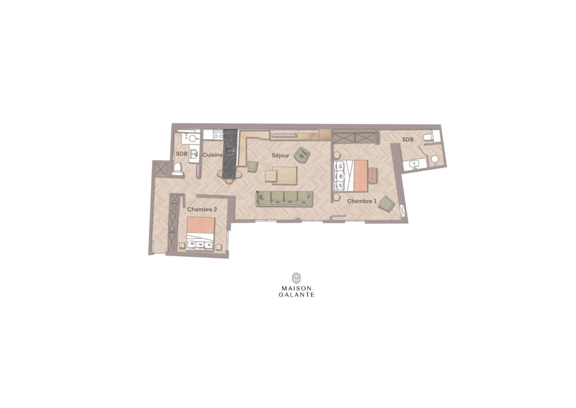 Maison Galante - Serviced In Champs-elysees Appartement *