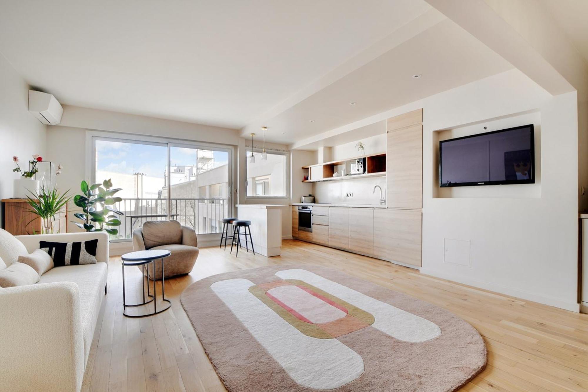 Exceptionnel 3p 100m2 - Luxe & Lumiere Face Parc Monceau *
