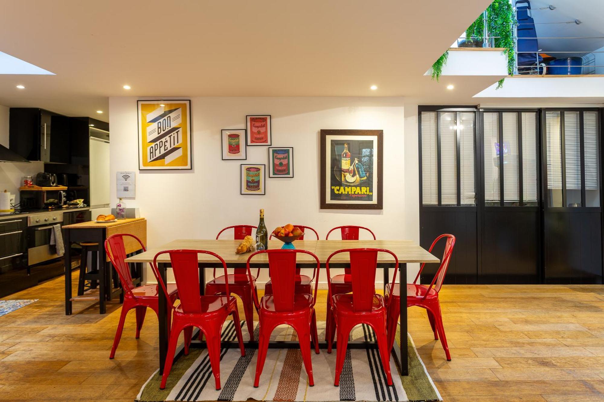 Loft Familial Au Coeur De Avec Clim, Arcade Et Baby-foot Proche Republique Et Canal St Martin Appartement