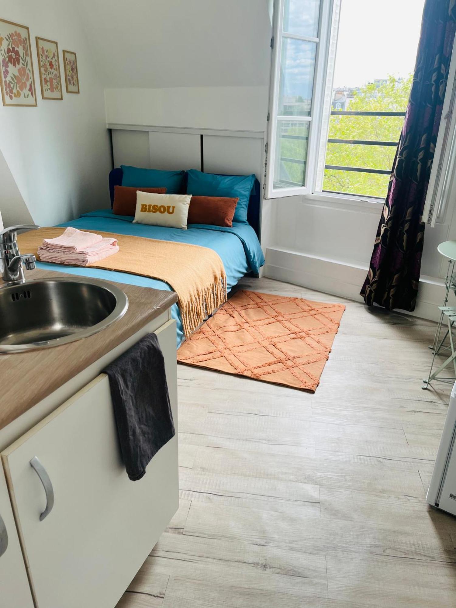 Séjour chez l'habitant Place Equipe Au Coeur De Avec Vue Sur L'arc De Triomphe Et La Tour Eiffel Paris