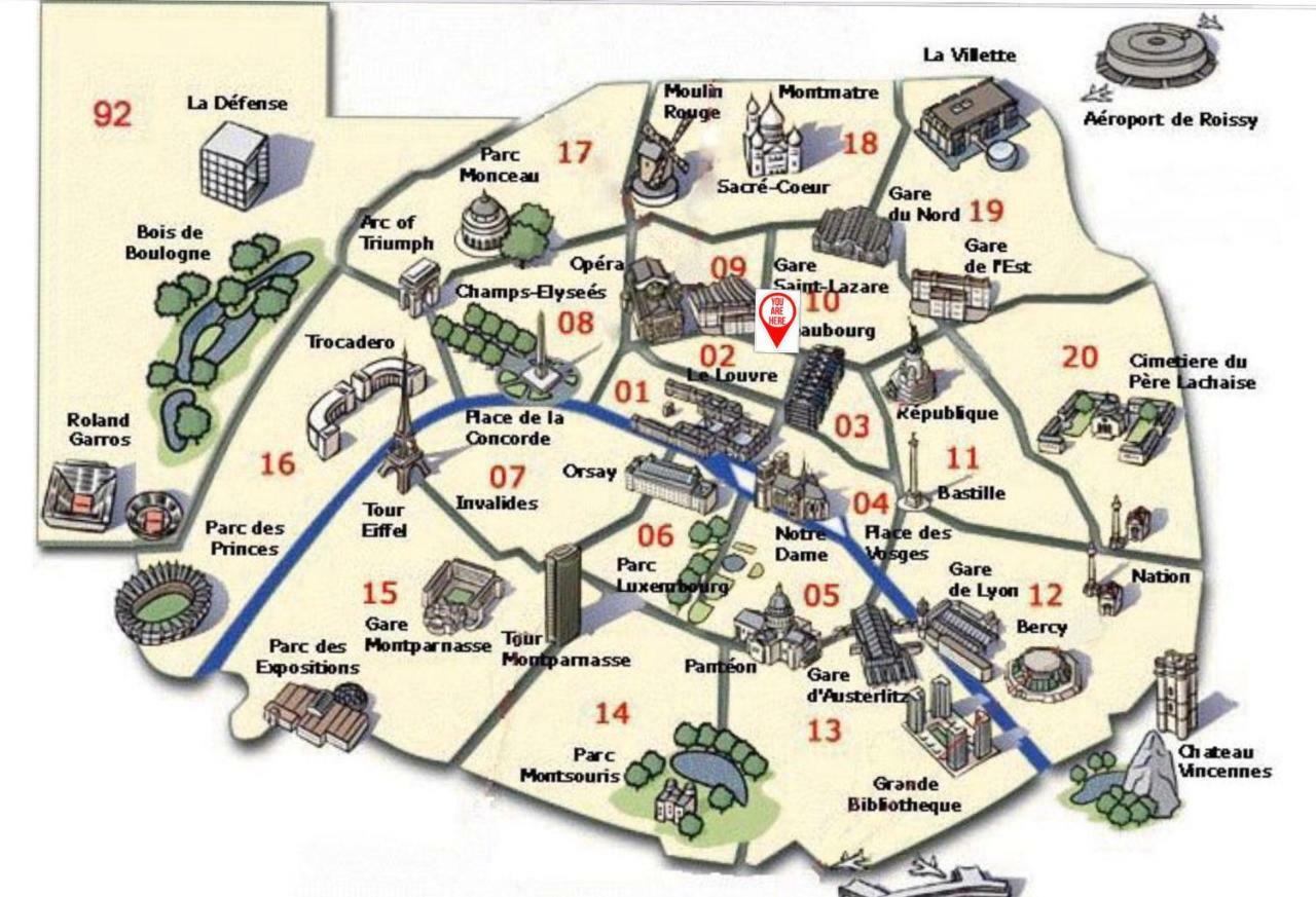 50m2 Rue Rambuteau/pompidou/marais/hôtel De *