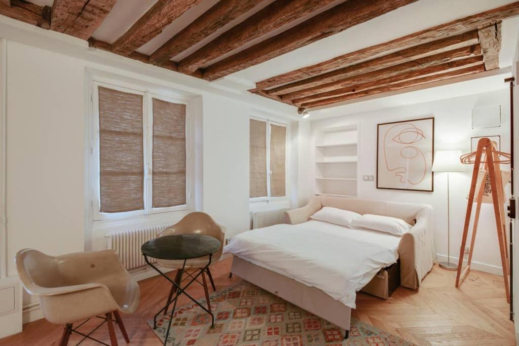 Appartement Cosy & Bright Under The Beams On Place Dauphine Id 319 Paris