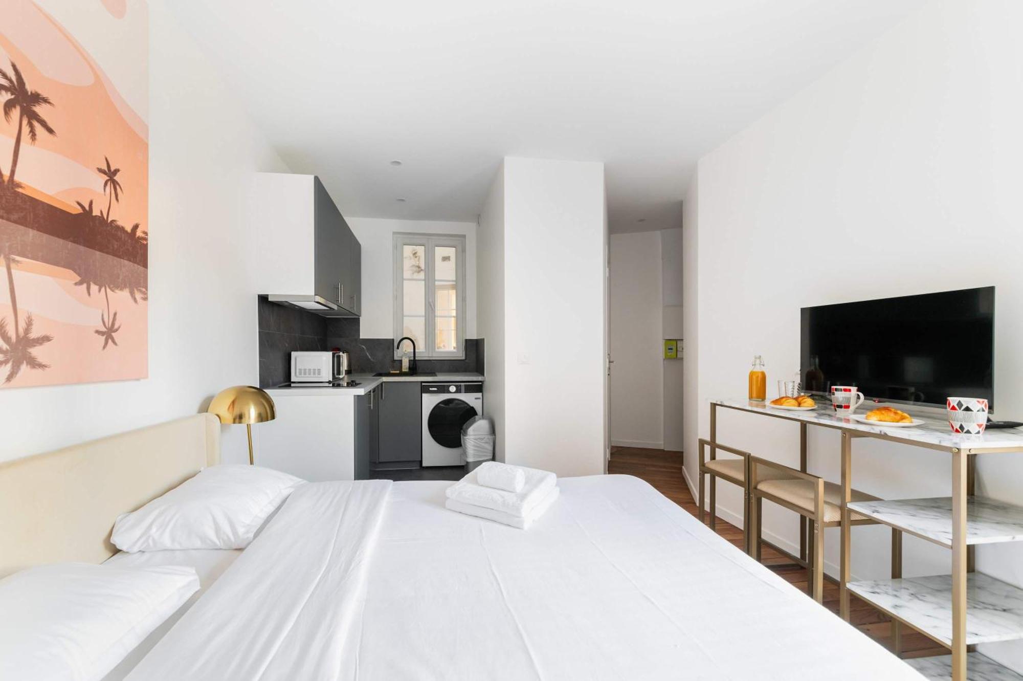 Neuf Metro Jaures- 19 - 2p - Flat-guest Appartement Paris