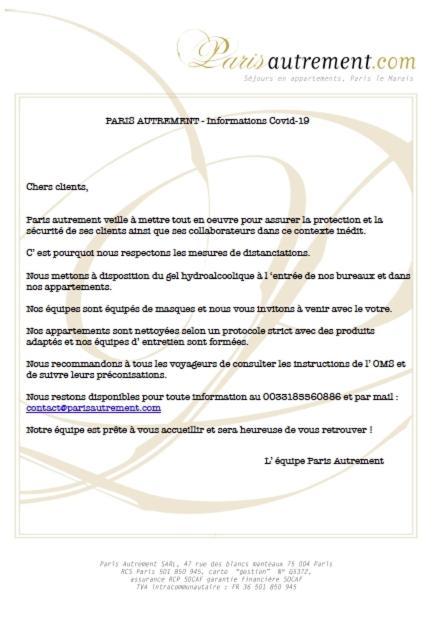 Rue Charlot Le Marais Apartment *