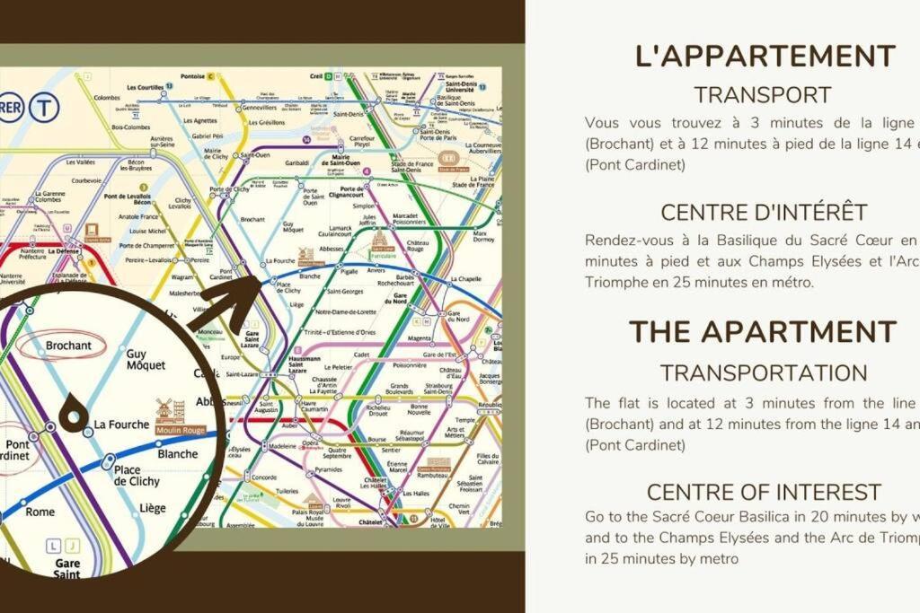 6pers #3 Bedrooms #2 Bathrooms#paris 17eme Appartement *