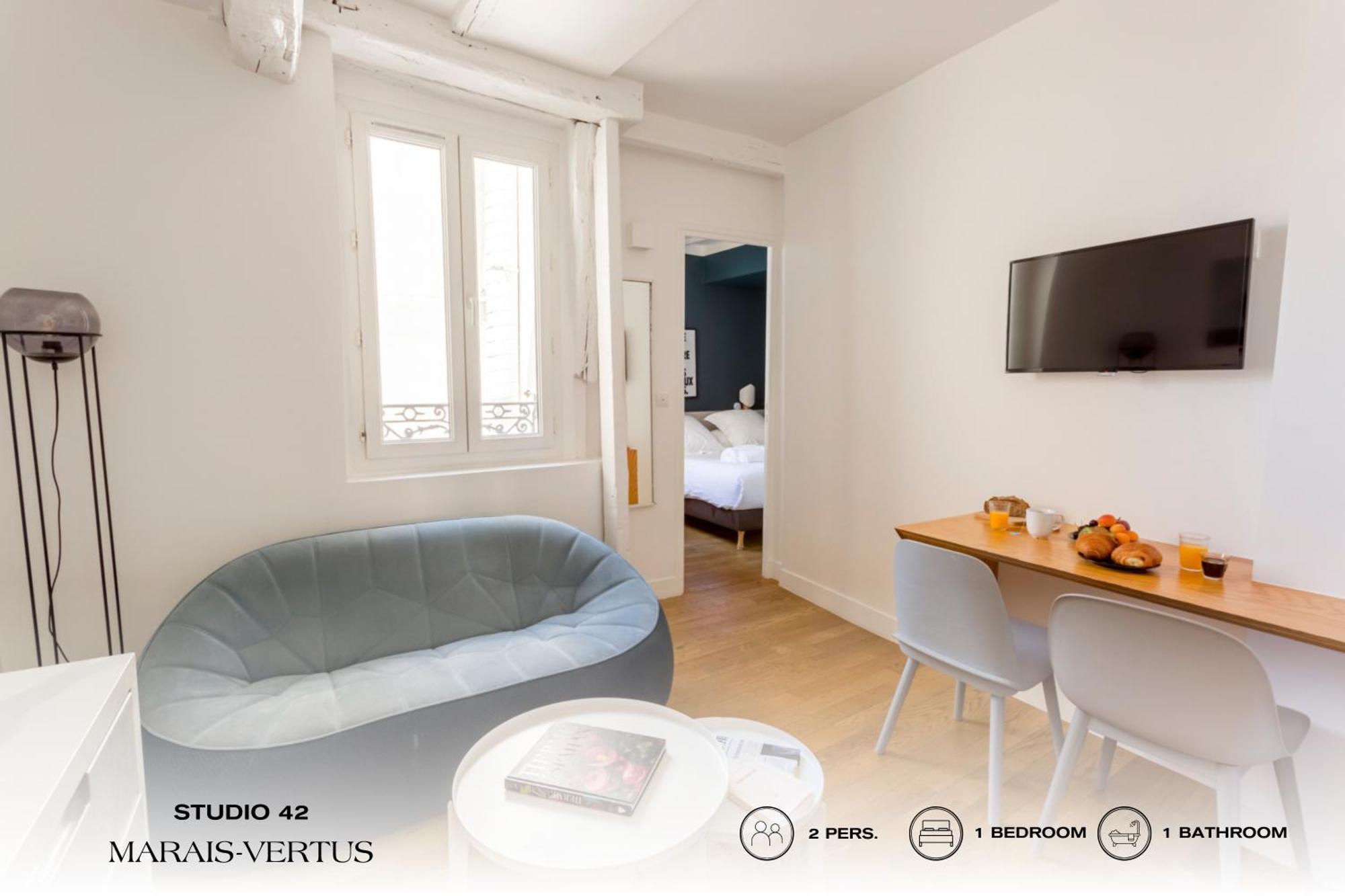 Apartment Beauquartier - Marais, Vertus Paris