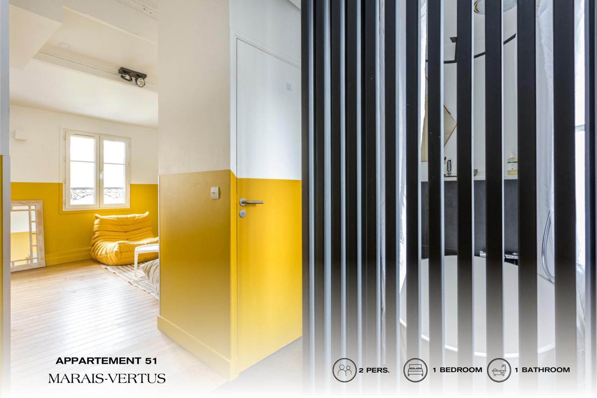Beauquartier - Marais, Vertus Apartment *