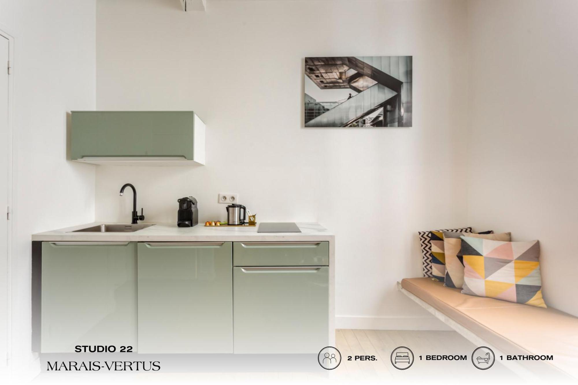 Apartment Beauquartier - Marais, Vertus