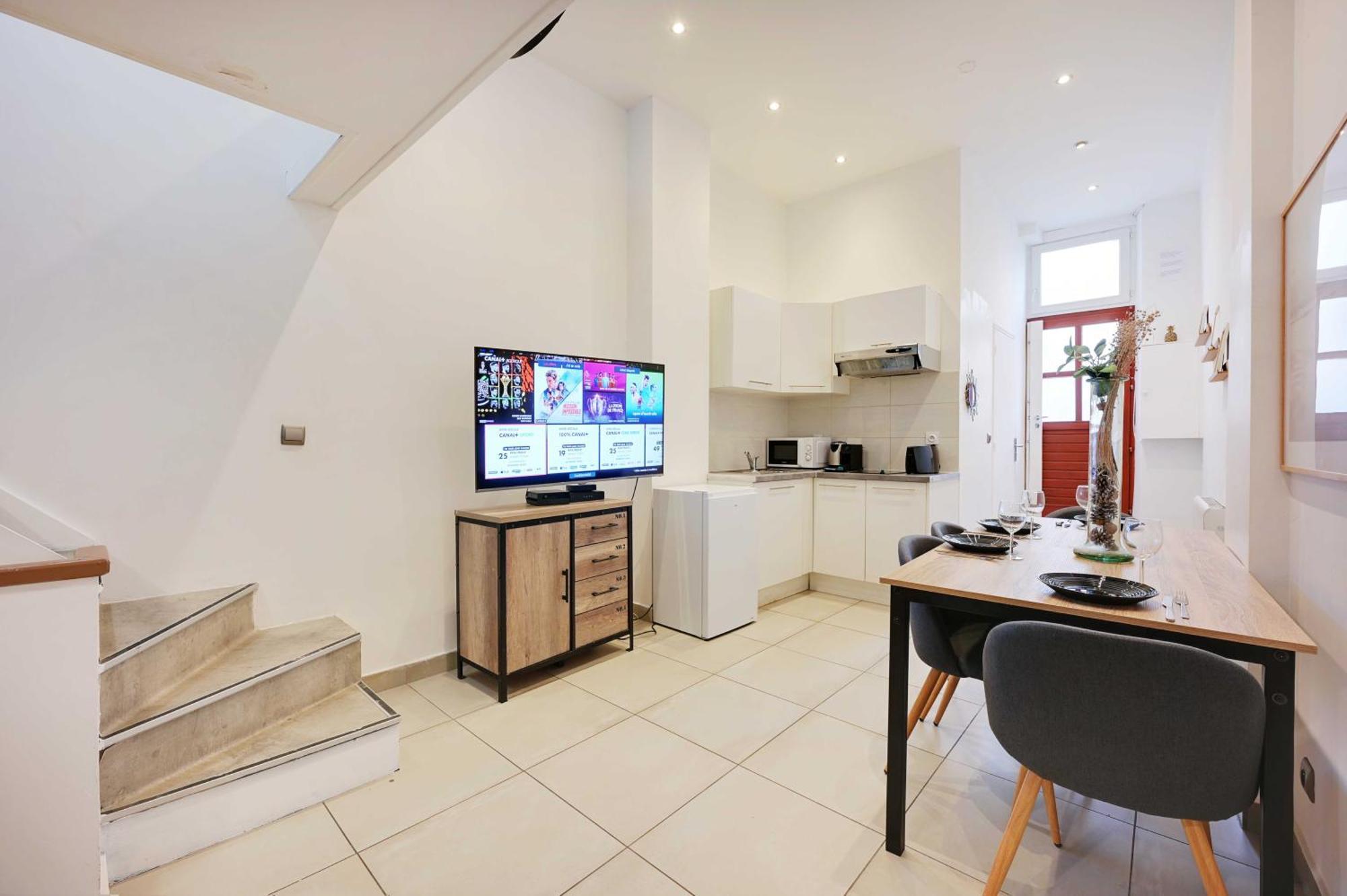 Apartment Charming -1br - 4p - Gare District Paris