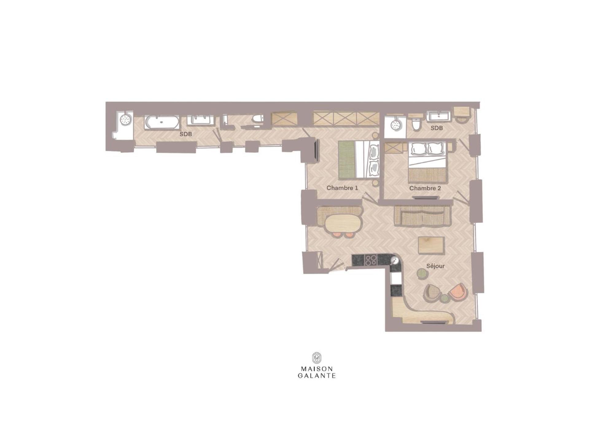 Apartment Maison Galante's With Services In Louvre - Rue Des Dechargeurs